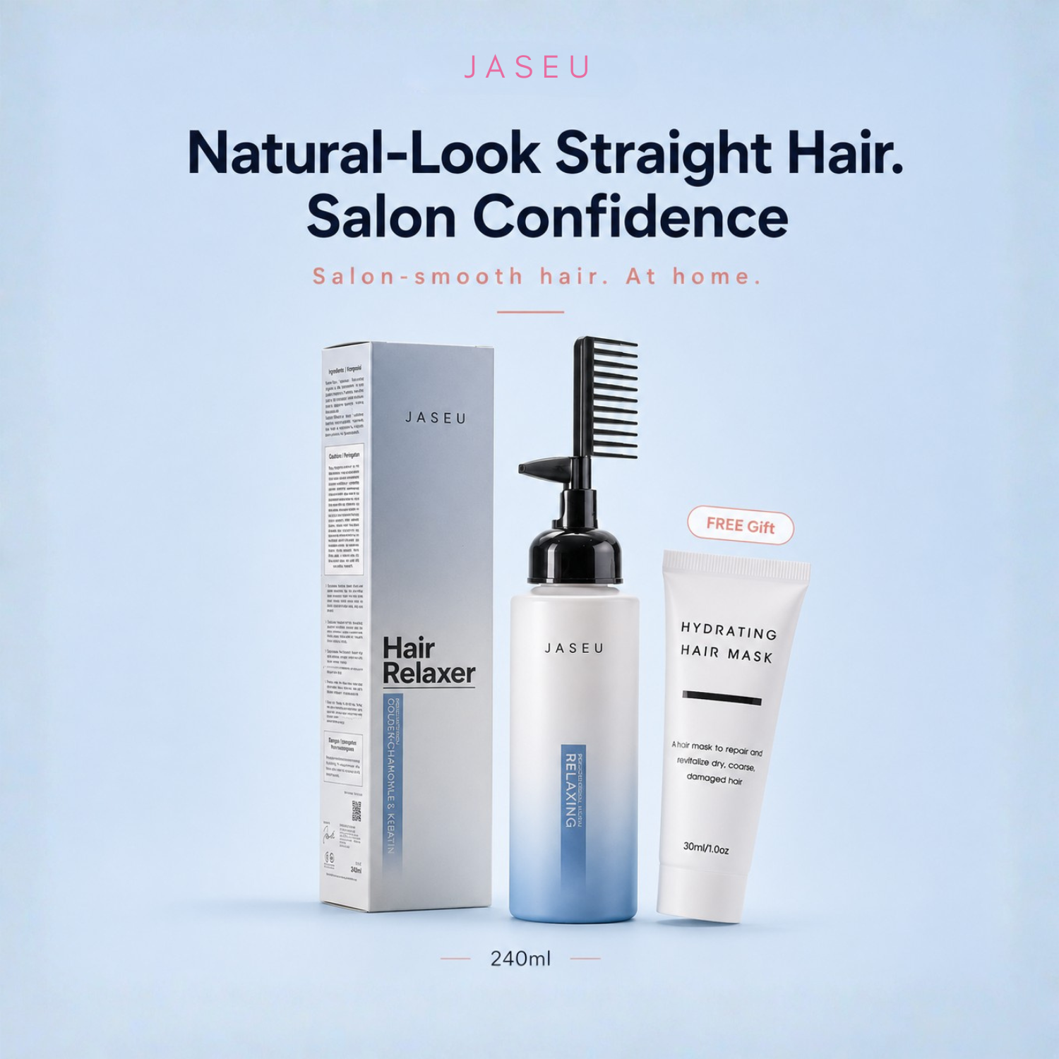 Jaseu Hair Relaxer 240mL - Professional Salon Treatment Malaysia